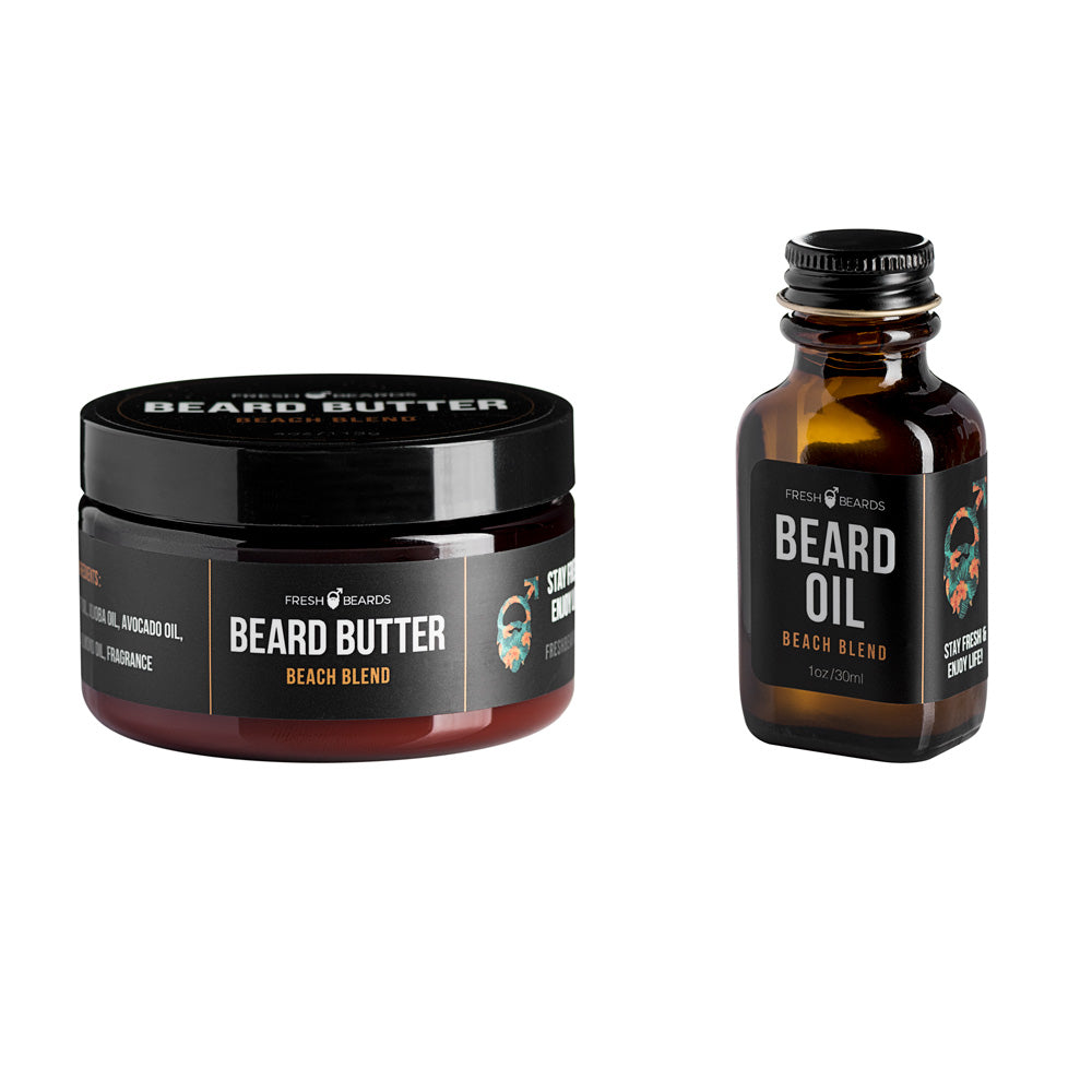 "Beach Blend" Coconut & Lemongrass Beard Care BOGO