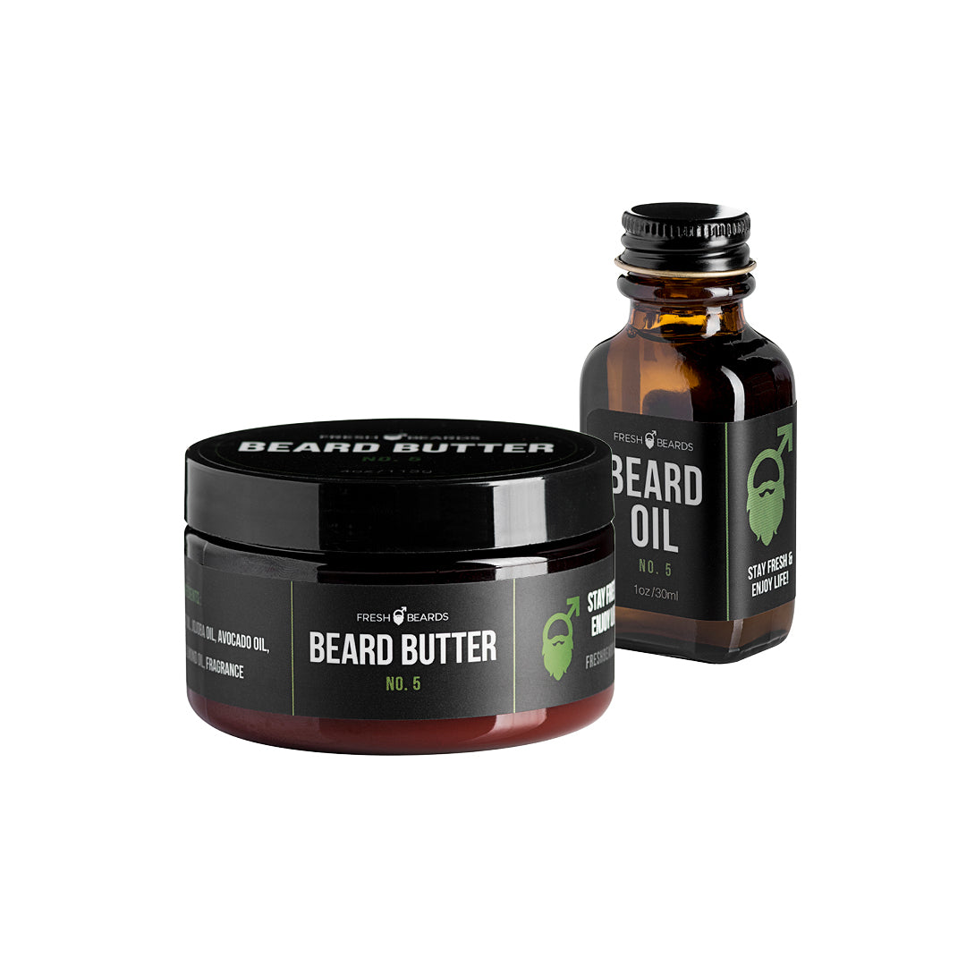 "No. 5" Tea Tree & Lemon  Beard Butter & Beard Oil BOGO